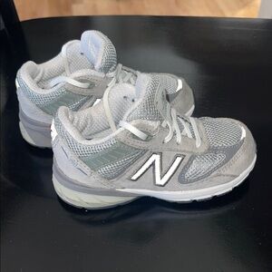 New Balance Kids' Gray 990v5 Sneakers
